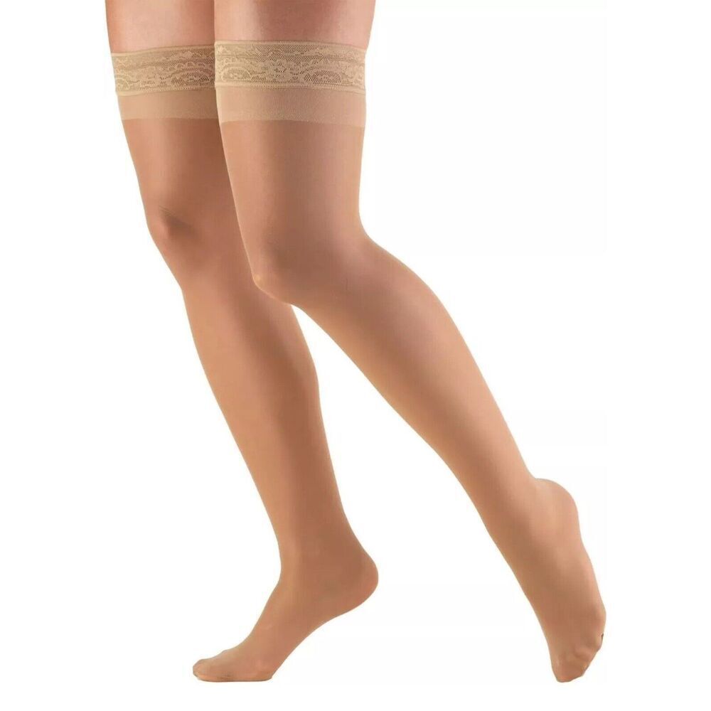 TRUFORM‎ Lites Sheer Thigh High 8-15mmHg (Beige) Medium